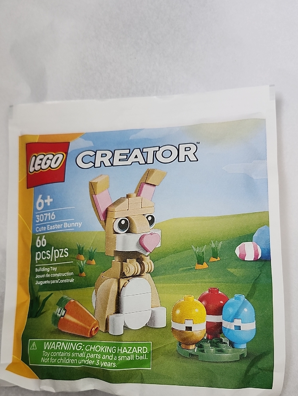 LEGO Creator Easter Bunny Build Set - Tan, Pink, White, Blue, Red, Yellow 30716